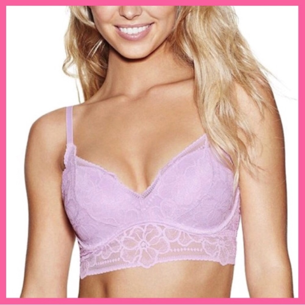 •Victoria’s Secret PINK• Padded push-up Lace bra